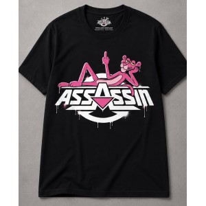 T-shirt AS Pink Panther (Noir)