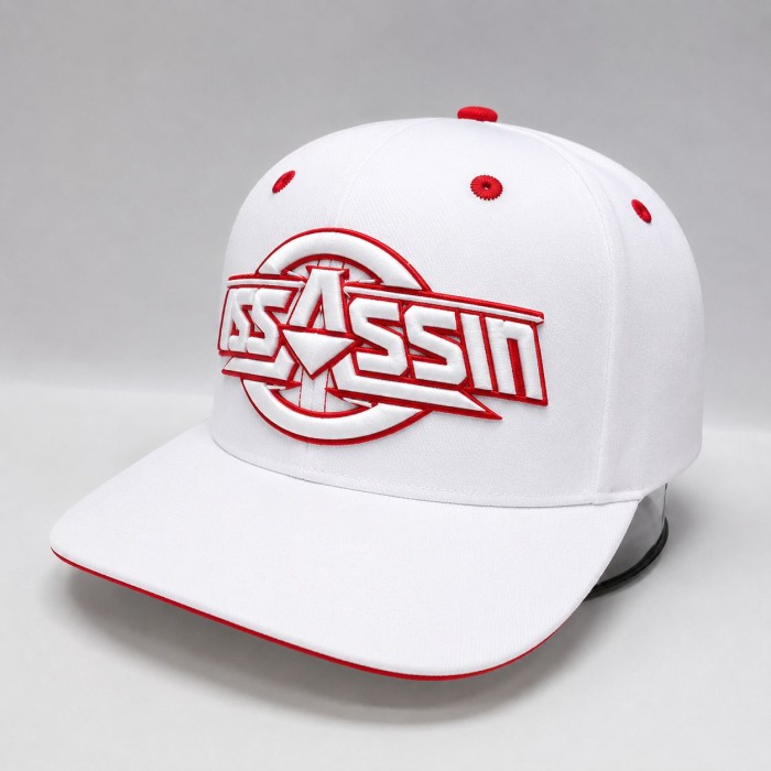 Casquette ASSASSIN Blanche 3D